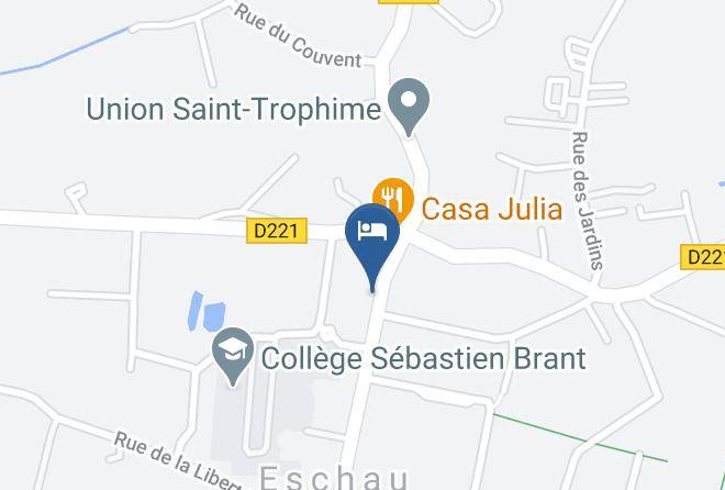 Bas Rhin - Hotel Restaurant Au Cygne Maps