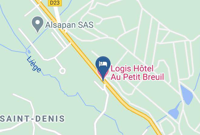 Creuse - Logis Hotel Au Petit Breuil Maps