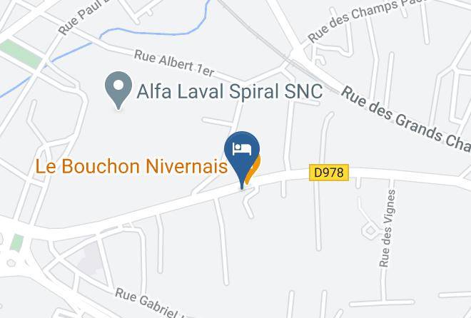 Nievre - Logis Hotel Au Relais Nivernais Maps