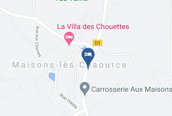 Aube - Logis Hotel Aux Maisons Maps