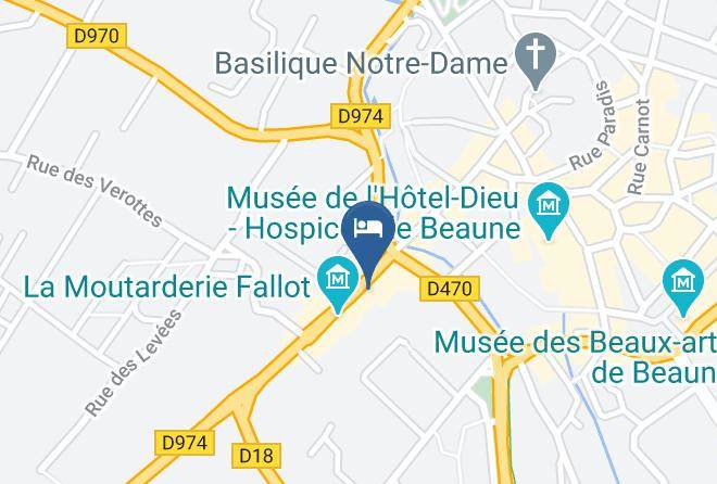 Cote D Or - Logis Hotel Belle Epoque Maps