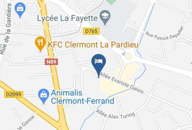 Puy De Dome - Logis Hotel Belle Inn Maps