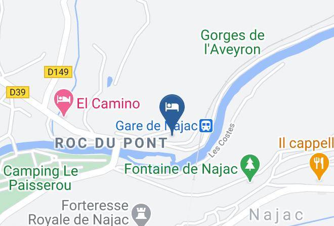 Aveyron - Logis Hotel Belle Rive Maps