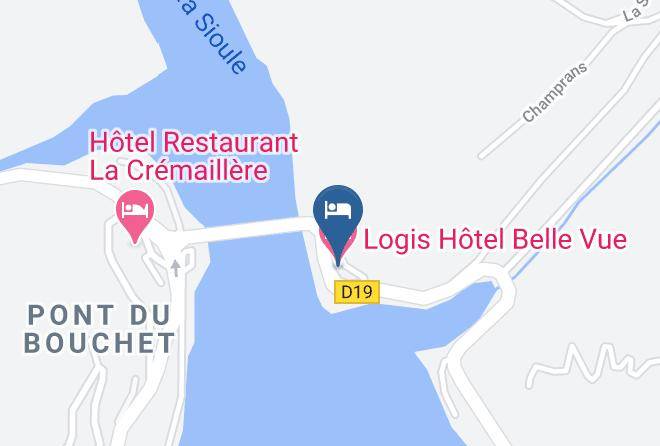 Puy De Dome - Logis Hotel Belle Vue Maps