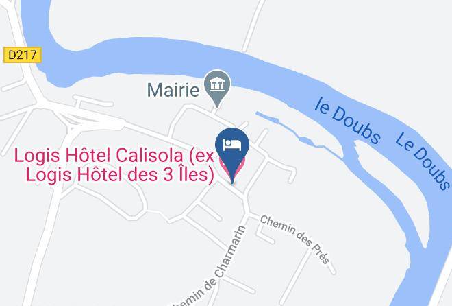 Doubs - Logis Hotel Calisola Maps