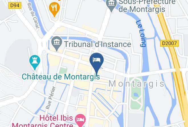 Loiret - Logis Hotel Central Maps