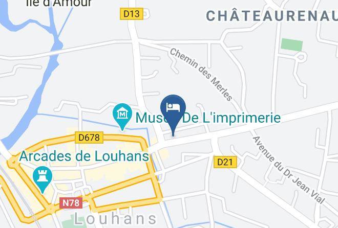 Saone Et Loire - Logis Hotel Cheval Rouge Maps