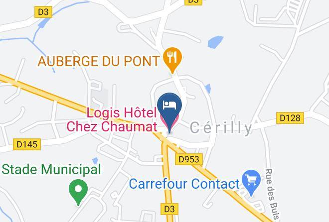 Allier - Logis Hotel Chez Chaumat Maps