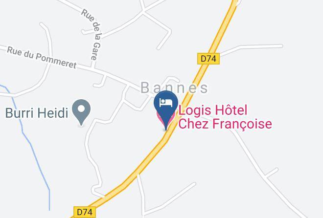 Haute Marne - Logis Hotel Chez Francoise Maps