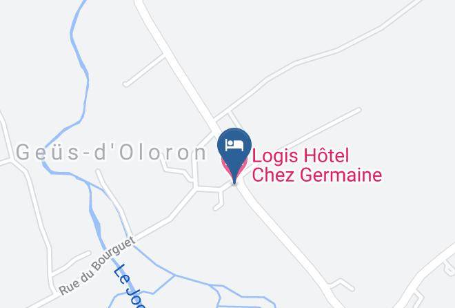 Pyrenees Atlantiques - Logis Hotel Chez Germaine Maps