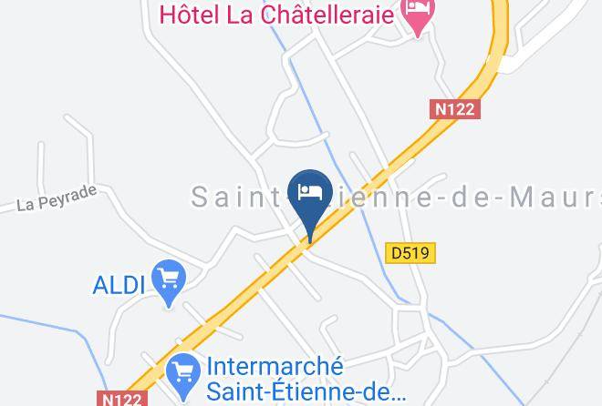 Cantal - Logis Hotel Cruzel Maps