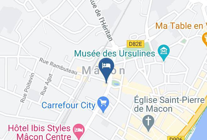 Saone Et Loire - Logis Hotel De Bourgogne Maps