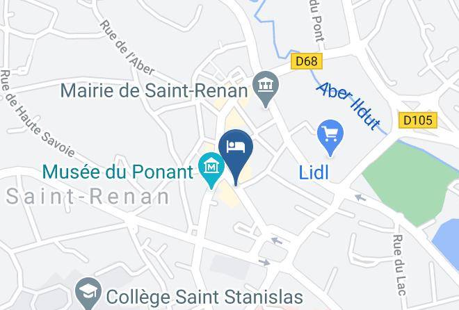 Finistere - Logis Hotel De France Maps