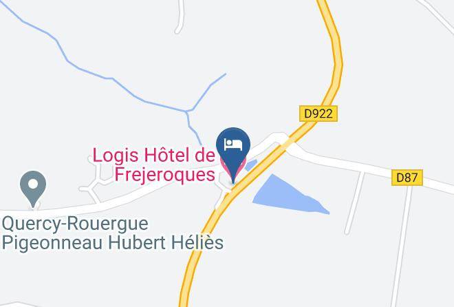 Aveyron - Logis Hotel De Frejeroques Maps