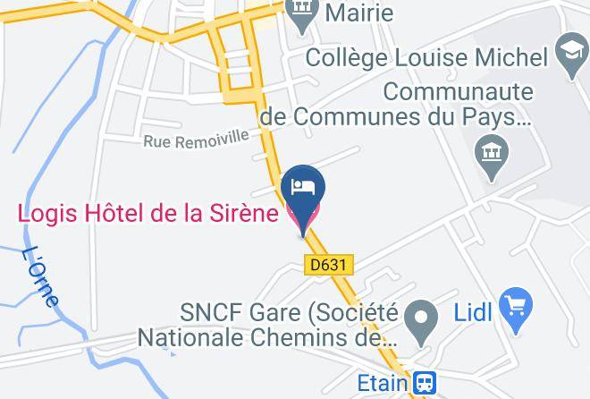 Logis Hotel De La Sirene Map