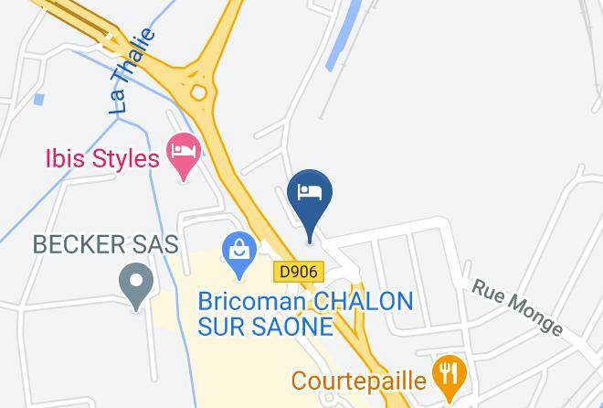 Saone Et Loire - Logis Hotel De La Thalie Maps