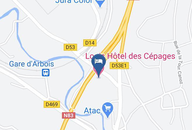 Jura - Logis Hotel Des Cepages Maps