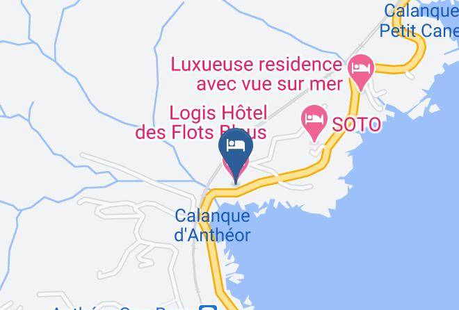 Var - Logis Hotel Des Flots Bleus Maps