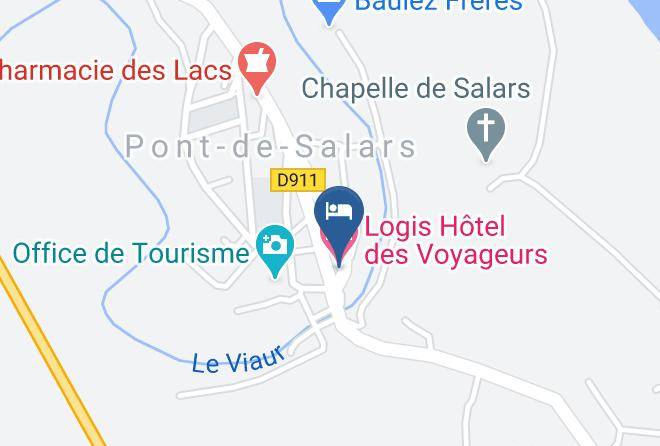 Aveyron - Logis Hotel Des Voyageurs Maps