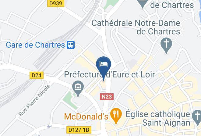Eure Et Loir - Logis Hotel Du Boeuf Couronne Rest L'amphitryon Maps