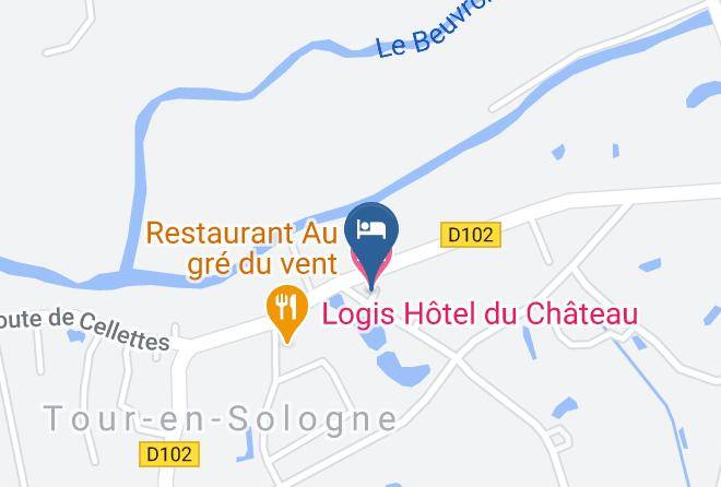 Loir Et Cher - Logis Hotel Du Chateau Maps