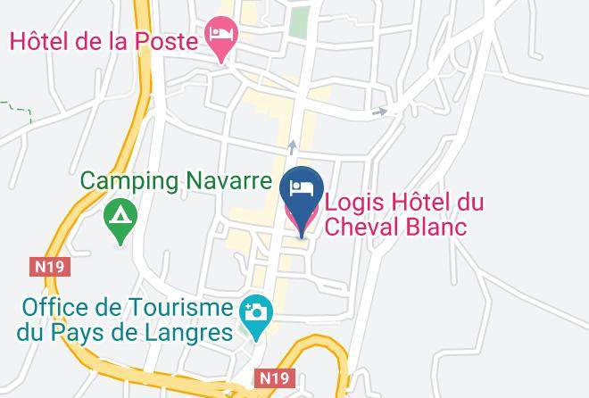 Haute Marne - Logis Hotel Du Cheval Blanc Maps
