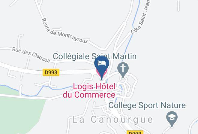Lozere - Logis Hotel Du Commerce Maps