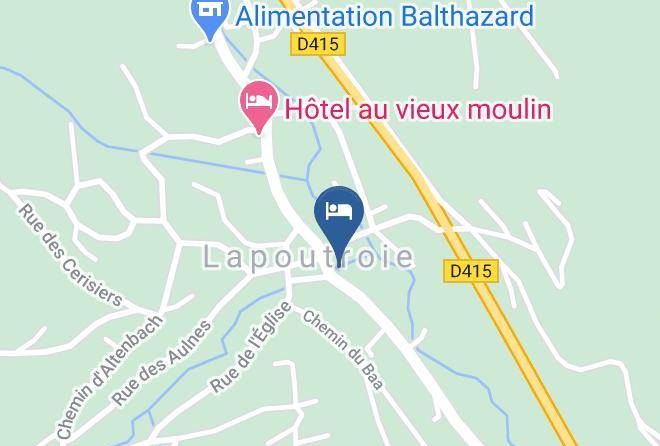 Haut Rhin - Logis Hotel Du Faude Maps