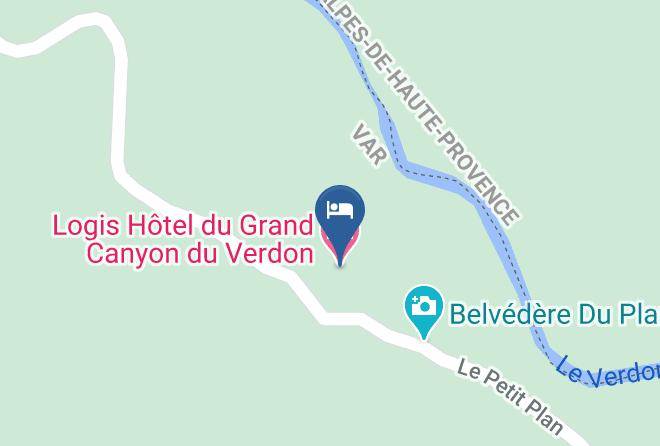 Var - Logis Hotel Du Grand Canyon Du Verdon Maps