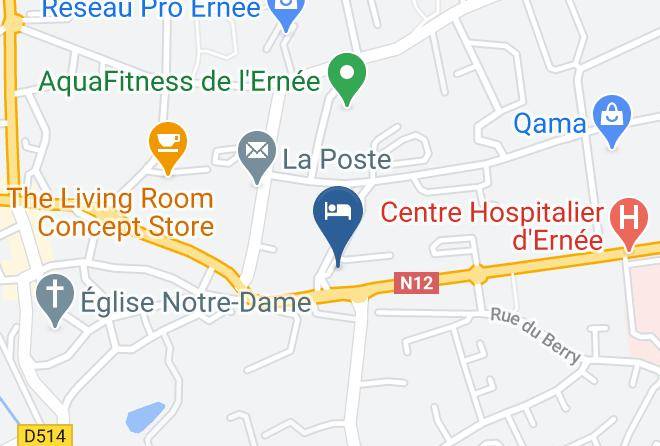 Mayenne - Logis Hotel Du Grand Cerf Maps