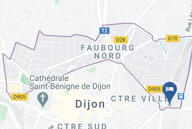 Cote D Or - Hotel Du Stade Maps