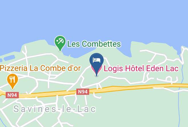 Logis Hotel Eden Lac Map