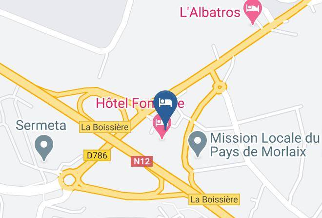 Finistere - Logis Hotel Fontaine Maps