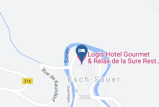 Esch Sur Sure - Logis Hotel Gourmet & Relax De La Sure Rest Comte Godefroy Maps