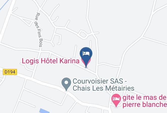 Charente - Logis Hotel Karina Maps