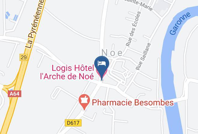 Haute Garonne - Logis Hotel L'arche De Noe Maps