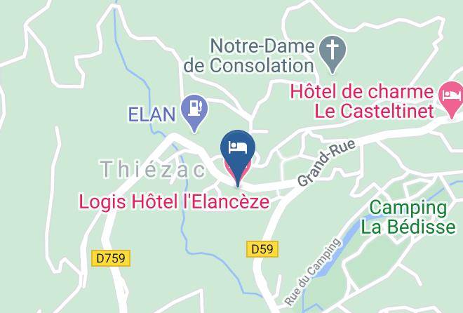 Cantal - Logis Hotel L'elanceze Maps