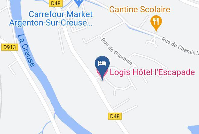 Indre - Logis Hotel L'escapade Maps
