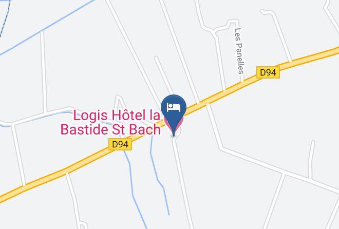 Logis Hotel La Bastide St Bach Map
