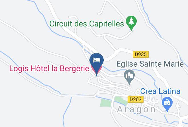Aude - Logis Hotel La Bergerie Maps