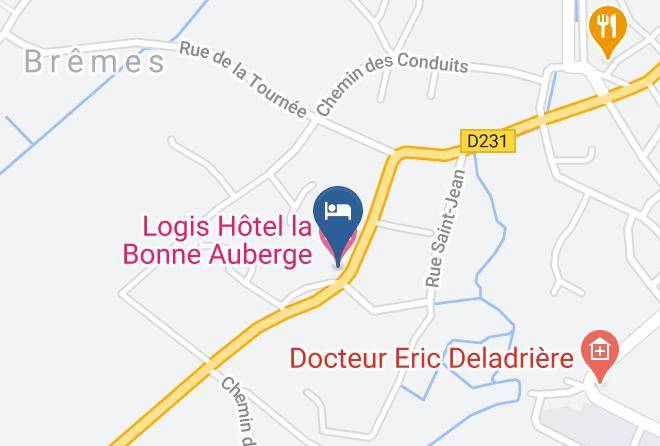 Pas De Calais - Logis Hotel La Bonne Auberge Maps