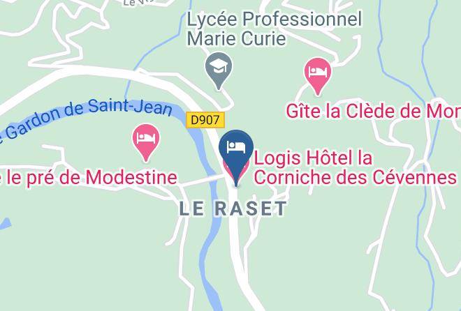 Gard - Logis Hotel La Corniche Des Cevennes Maps