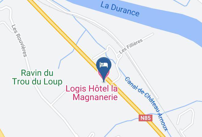 Alpes De Haute Provence - Logis Hotel La Magnanerie Cote Bistro Maps