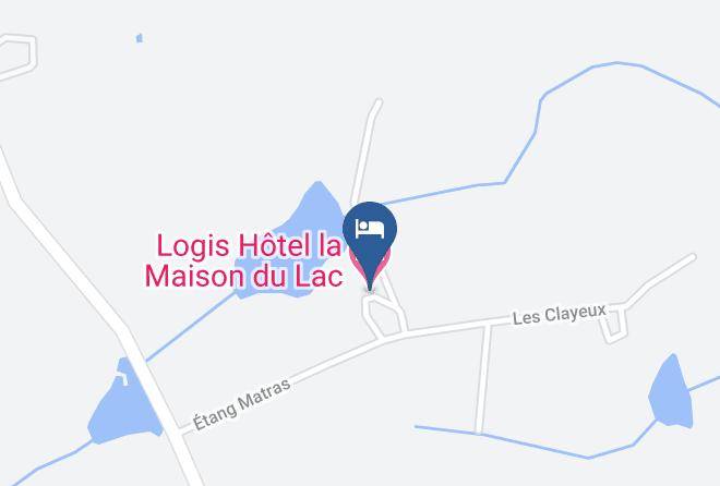 Allier - Logis Hotel La Maison Du Lac Maps