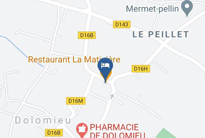 Isere - Logis Hotel La Matiniere Maps