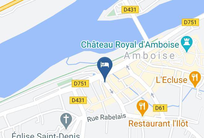 Indre Et Loire - Logis Hotel Lanex Amboise Maps