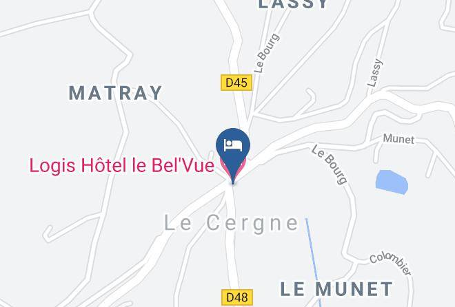 Logis Hotel Le Bel'vue Map