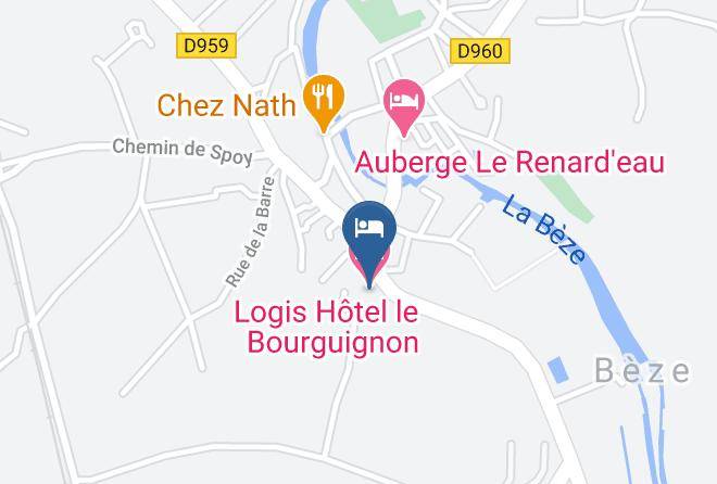 Cote D Or - Logis Hotel Le Bourguignon Maps