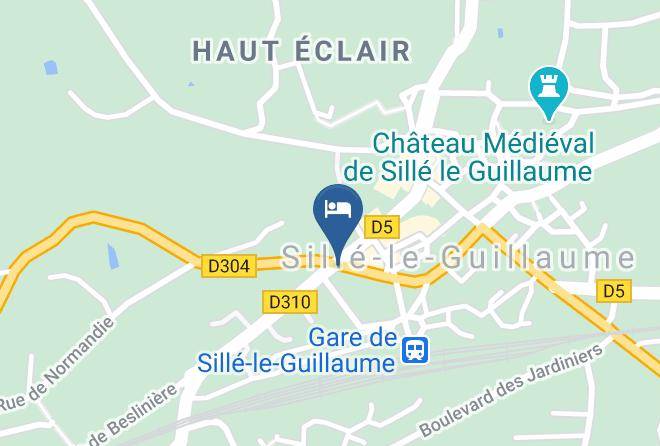 Sarthe - Logis Hotel Le Bretagne Maps