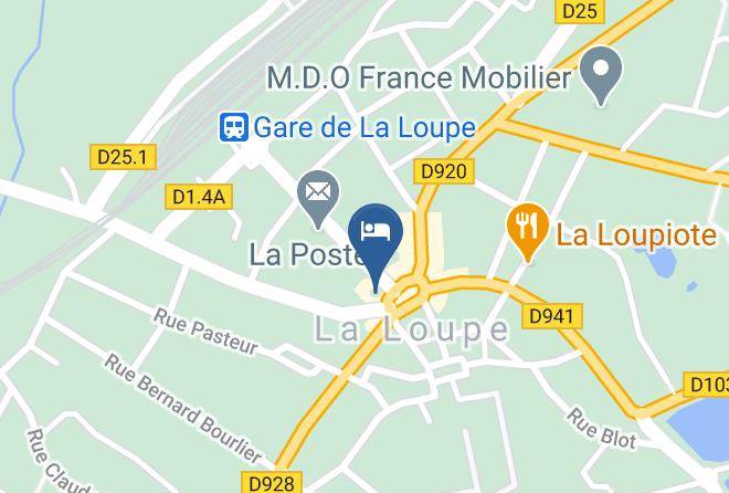 Eure Et Loir - Logis Hotel Le Chene Dore Maps